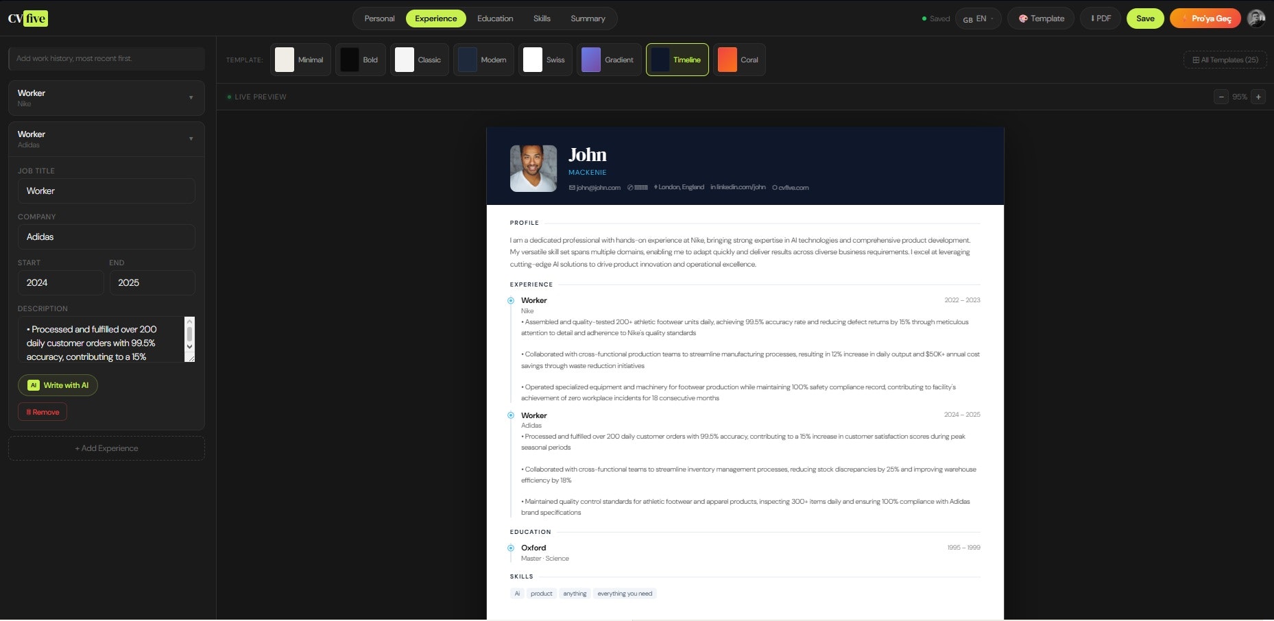 CVFive Build job-ready resumes with AI gallery image
