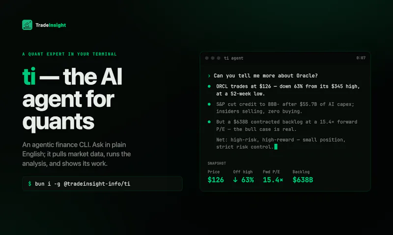 ti — AI Agent for Quants & Traders screenshot 3