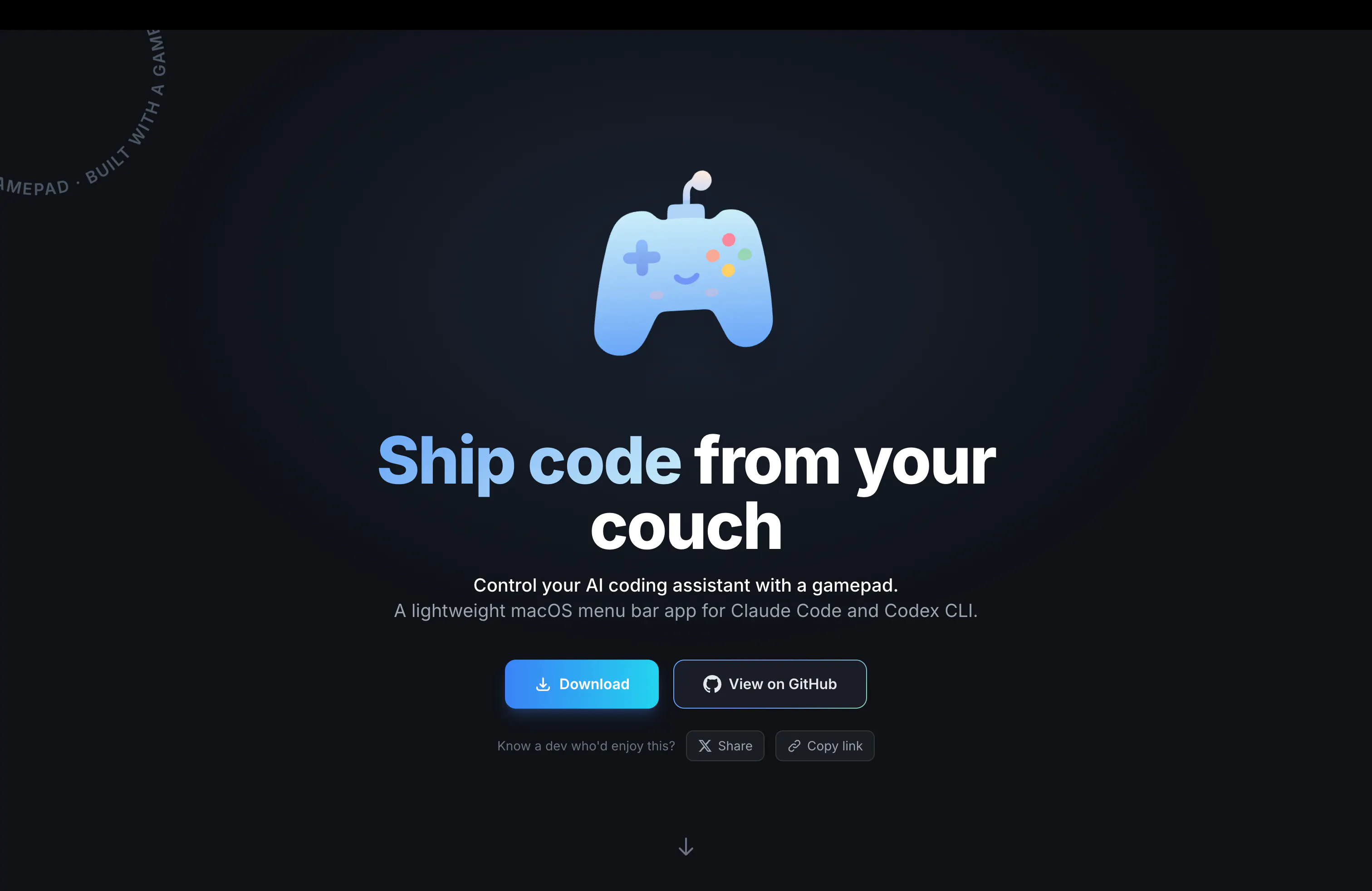 VibePad: Control AI coding assistants with a gamepad from your couch ...