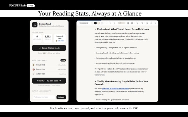 FocusRead Reader Mode gallery image