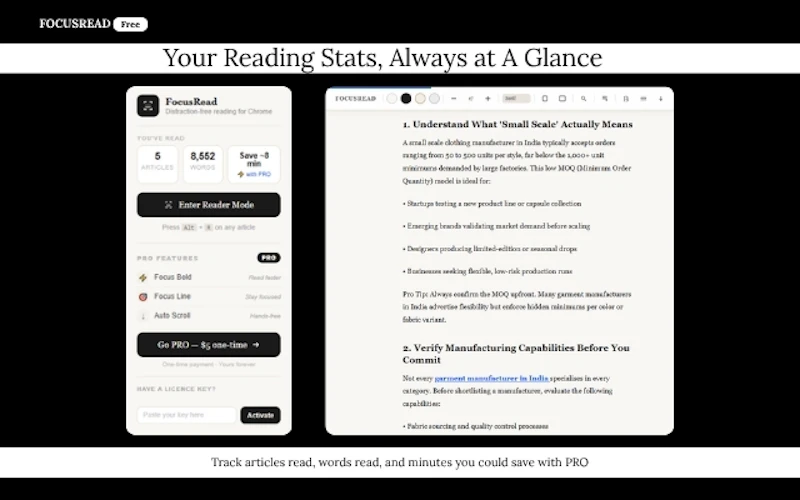 FocusRead Reader Mode screenshot 3