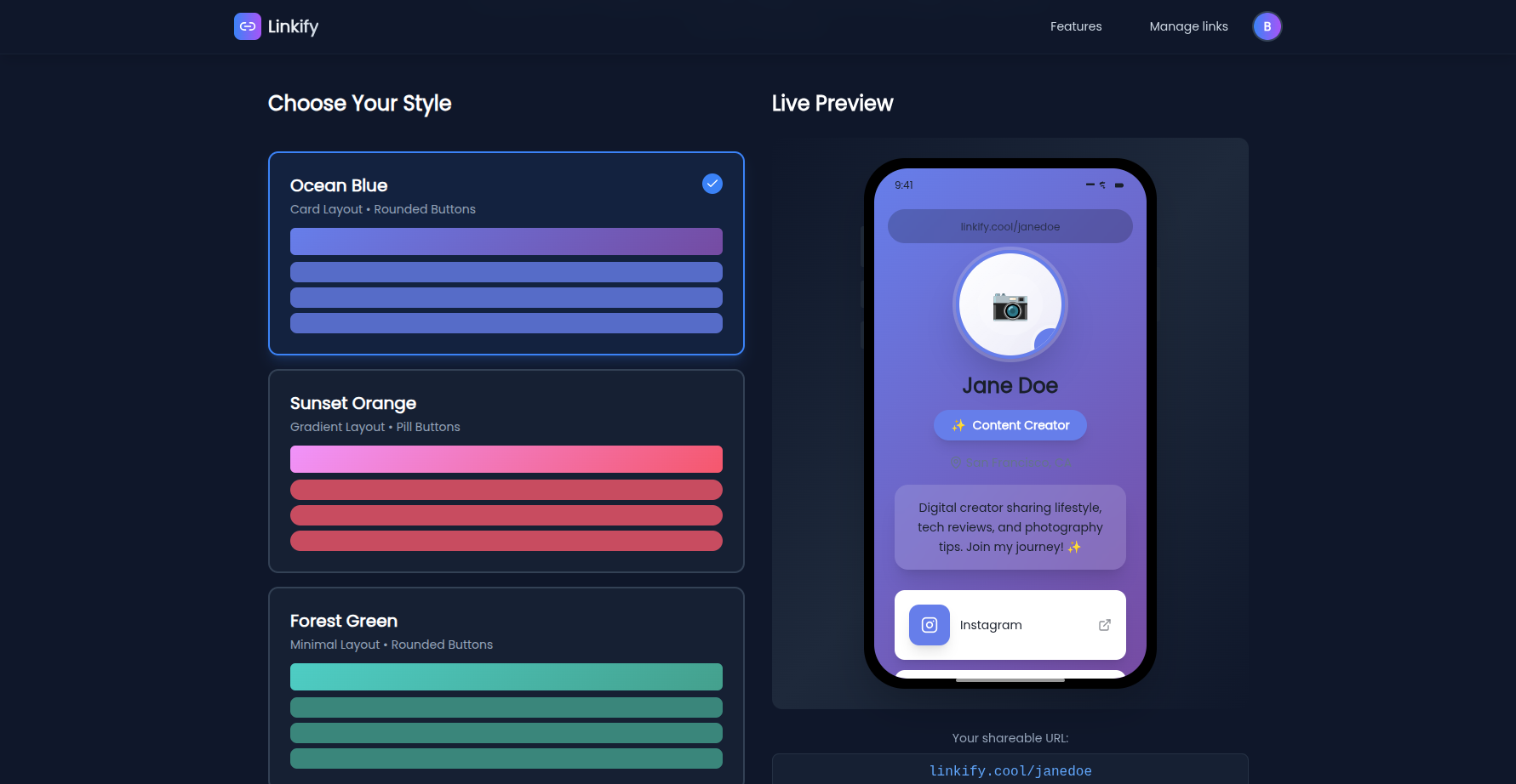 Linkify gallery image