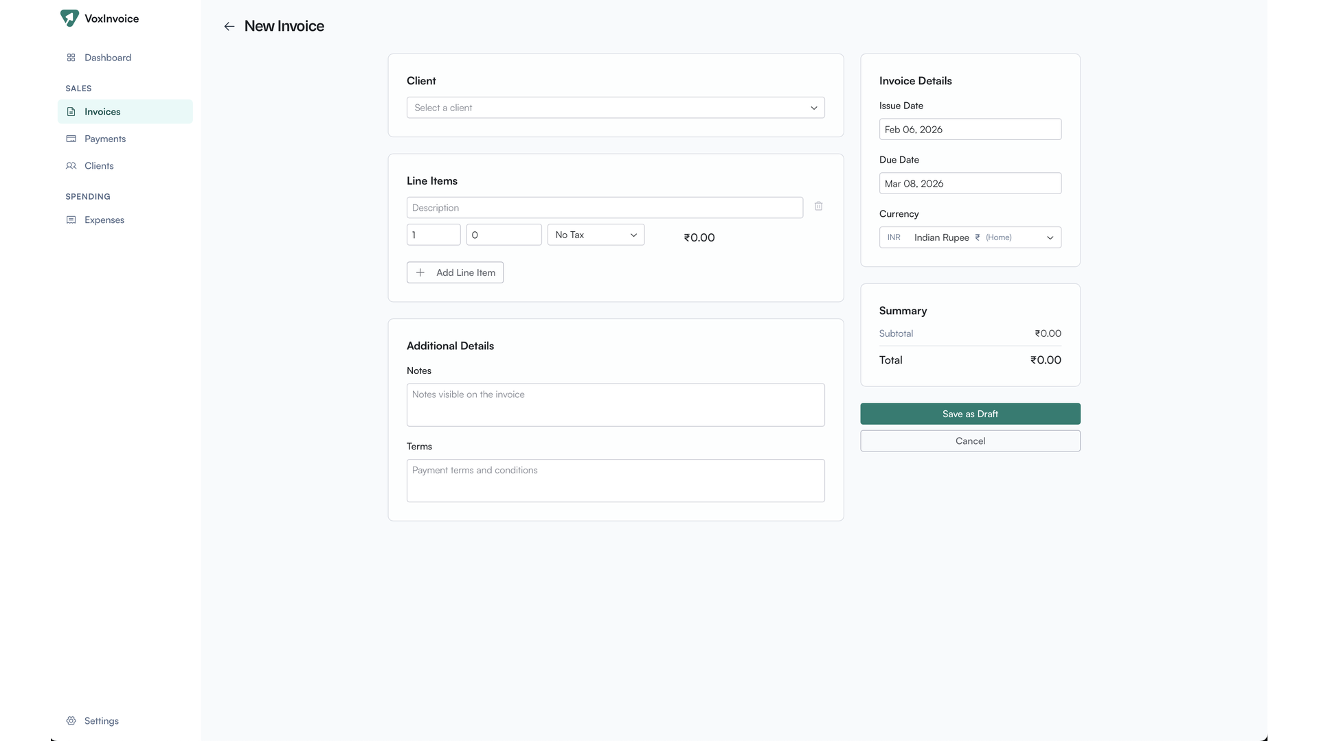 VoxInvoice gallery image