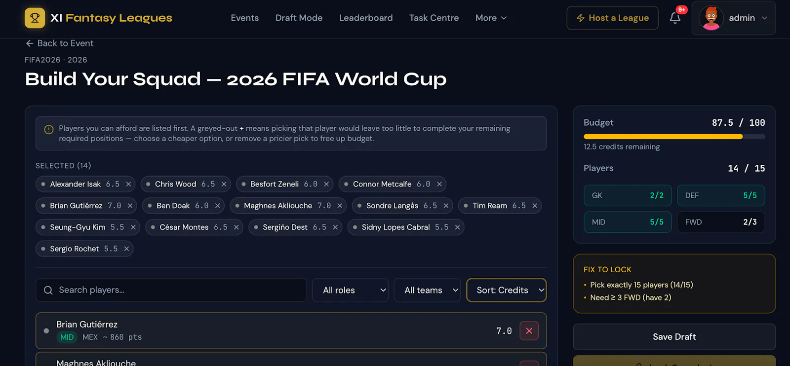 XI Fantasy Leagues screenshot 14