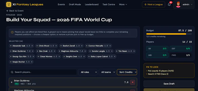 XI Fantasy Leagues screenshot 14