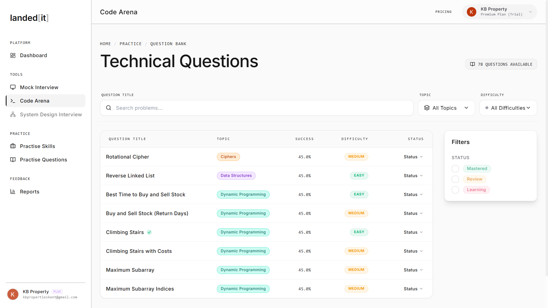 landed[it] - Screenshot 3 showing product features and functionality