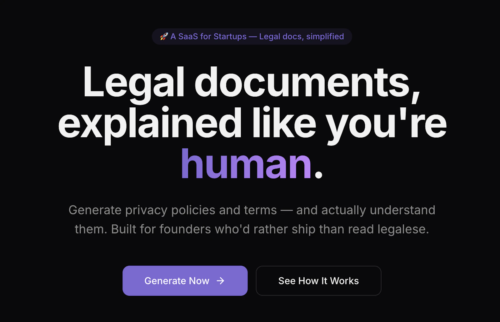 Termly — Legal Documents Generator screenshot 1