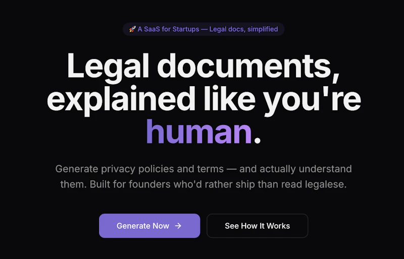Termly — Legal Documents Generator screenshot 1