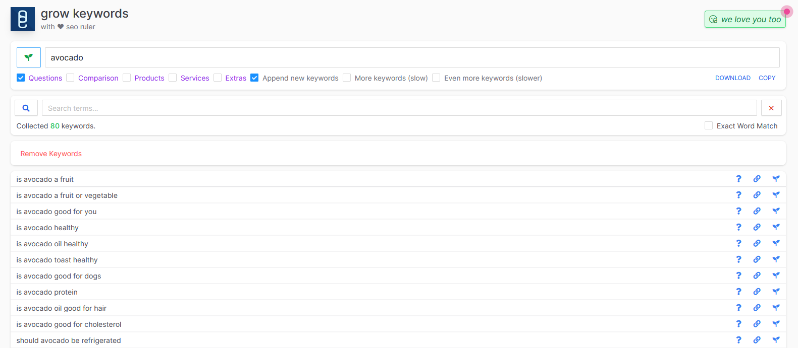 Grow Keywords gallery image