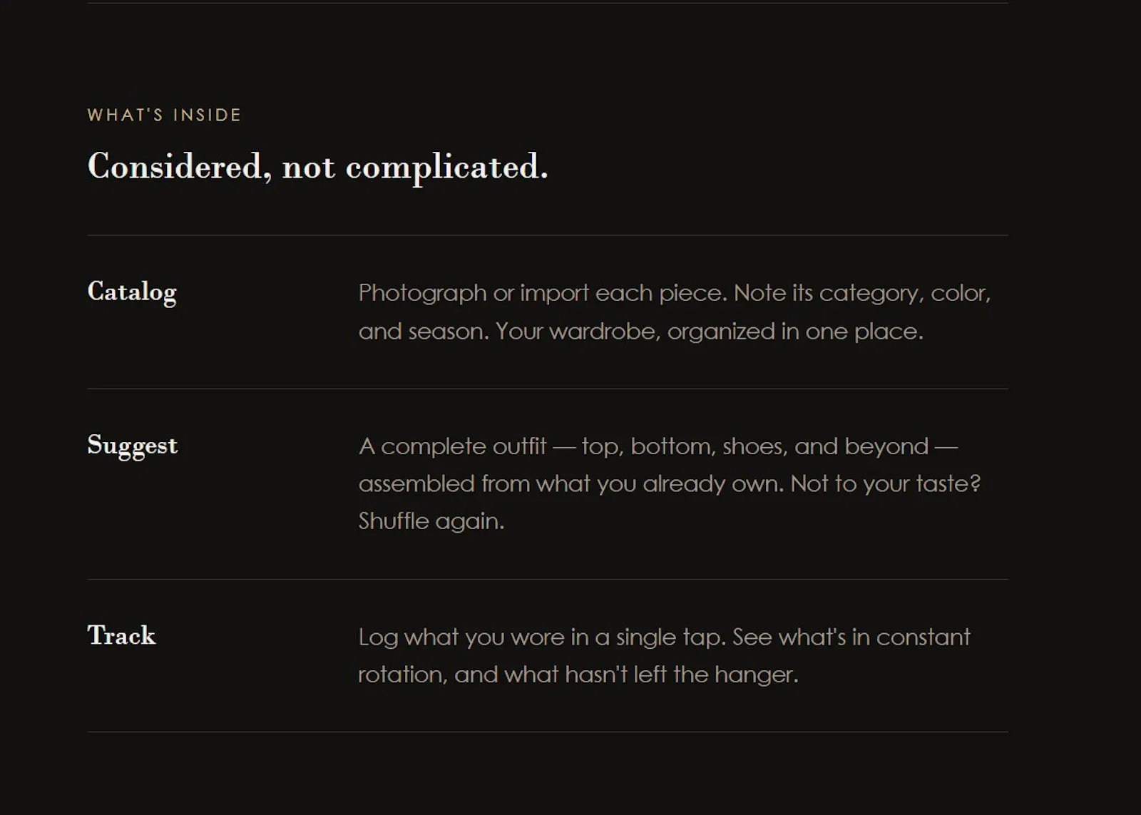 Repertoire screenshot 2