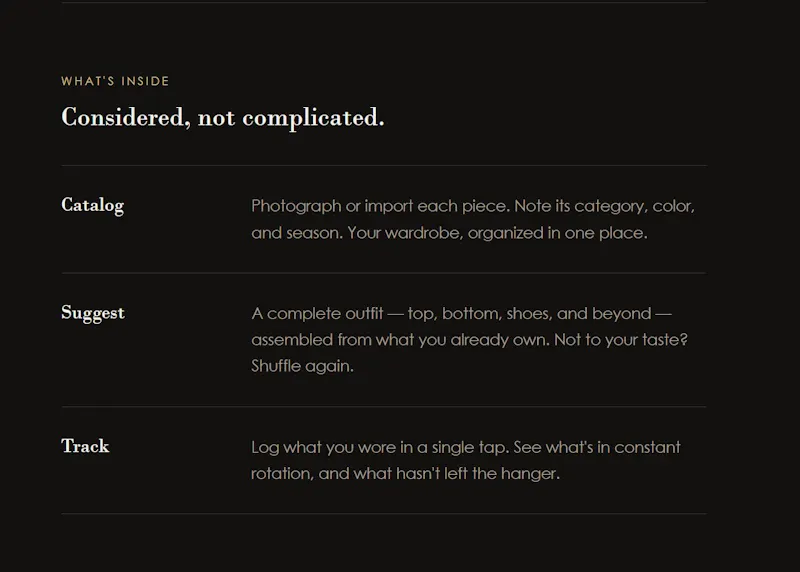 Repertoire screenshot 2