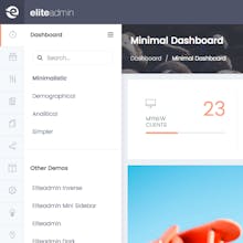 Elite Admin Template gallery image