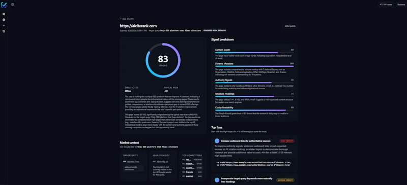 AI CiteRank screenshot 6