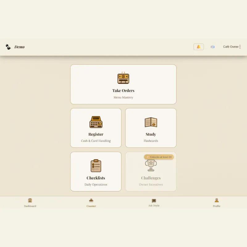 My Barista Trainer — Gamified Training screenshot 2