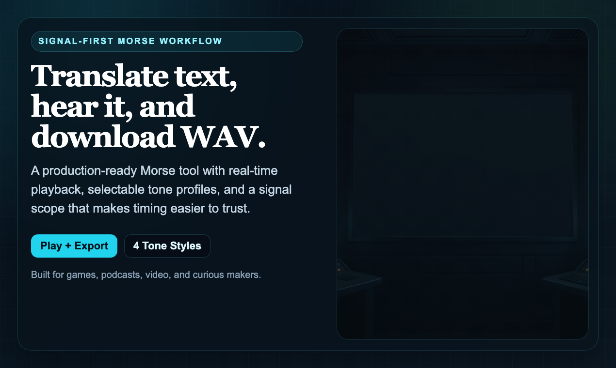 Morse Code Translator gallery image