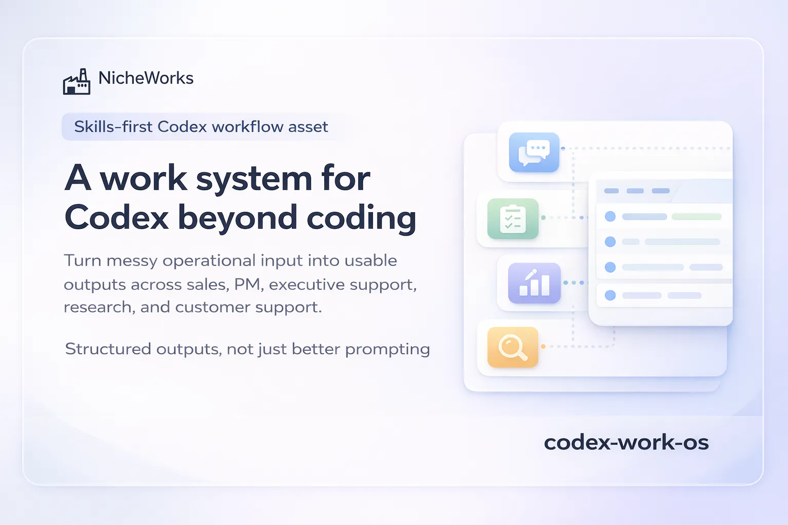 codex-work-os 제품 배너