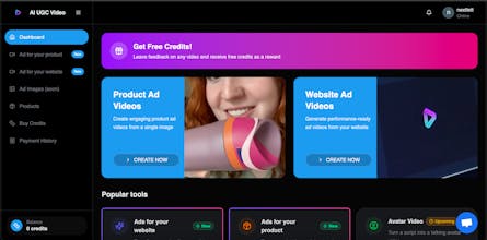 Generate ads for your website gallery image