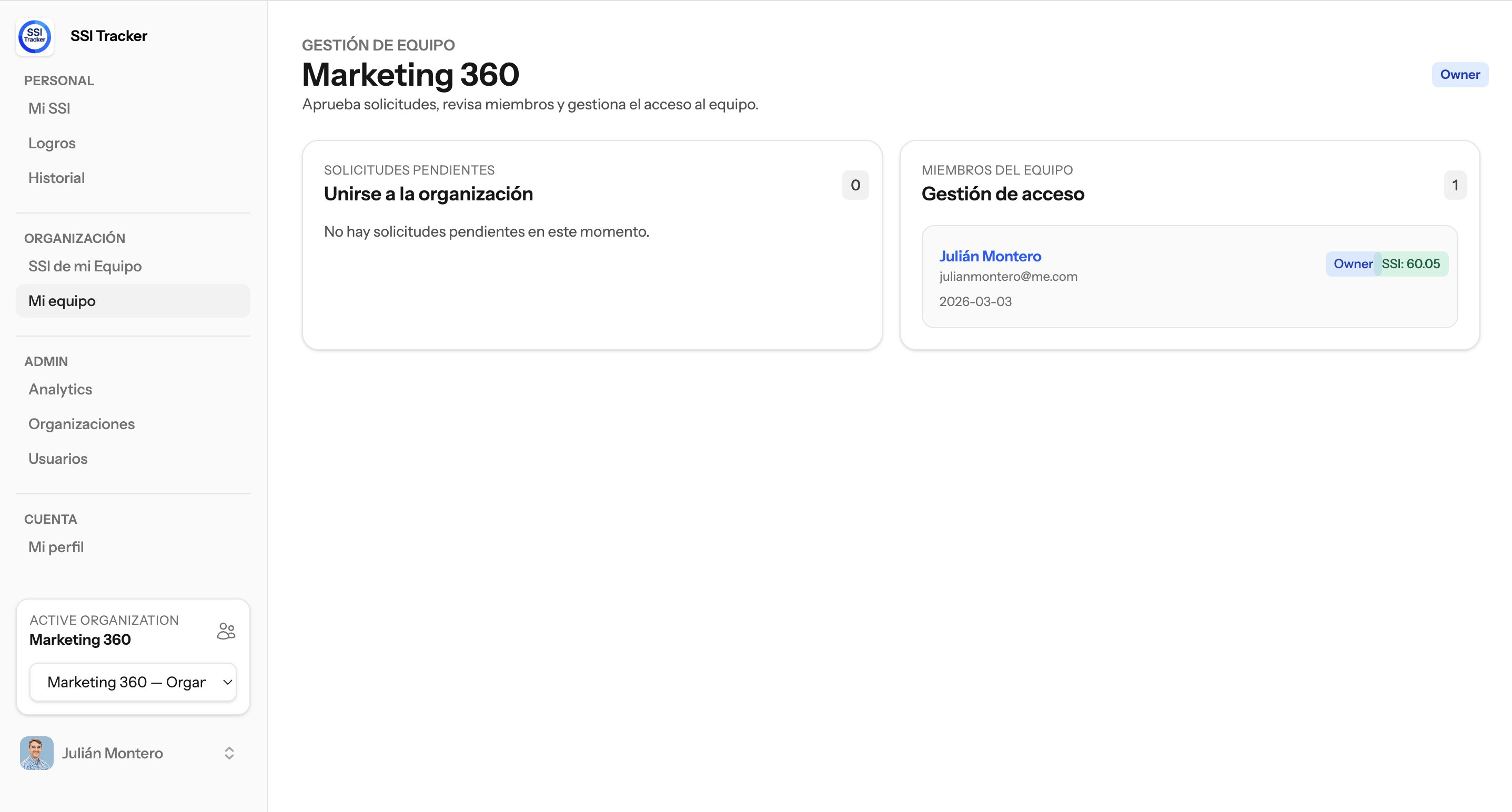 SSI Tracker - Screenshot 4 showing product features and functionality