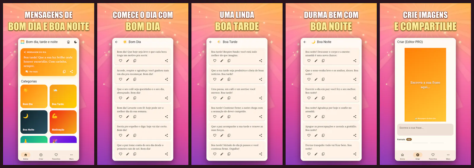 Frases para Status do WhatsApp - 10 Apps screenshot 4