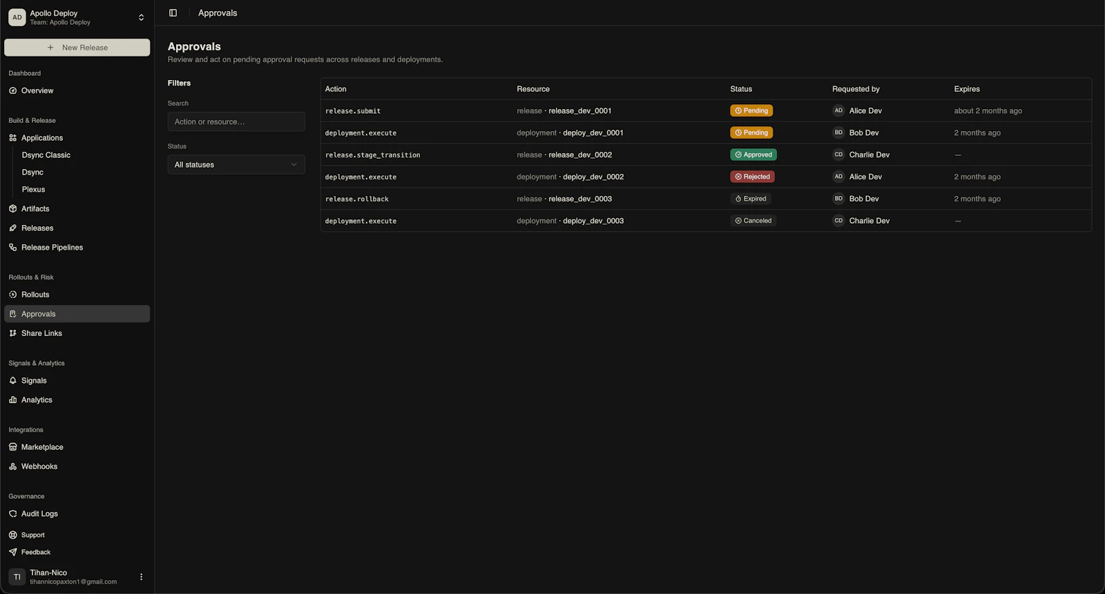 Apollo Deploy screenshot 2