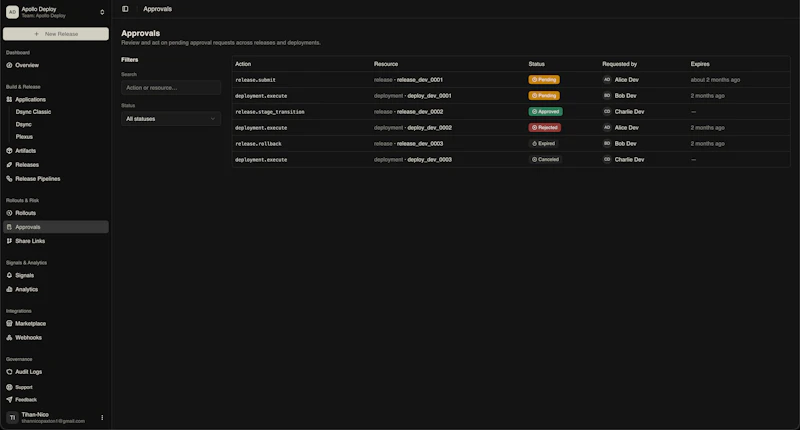 Apollo Deploy screenshot 2