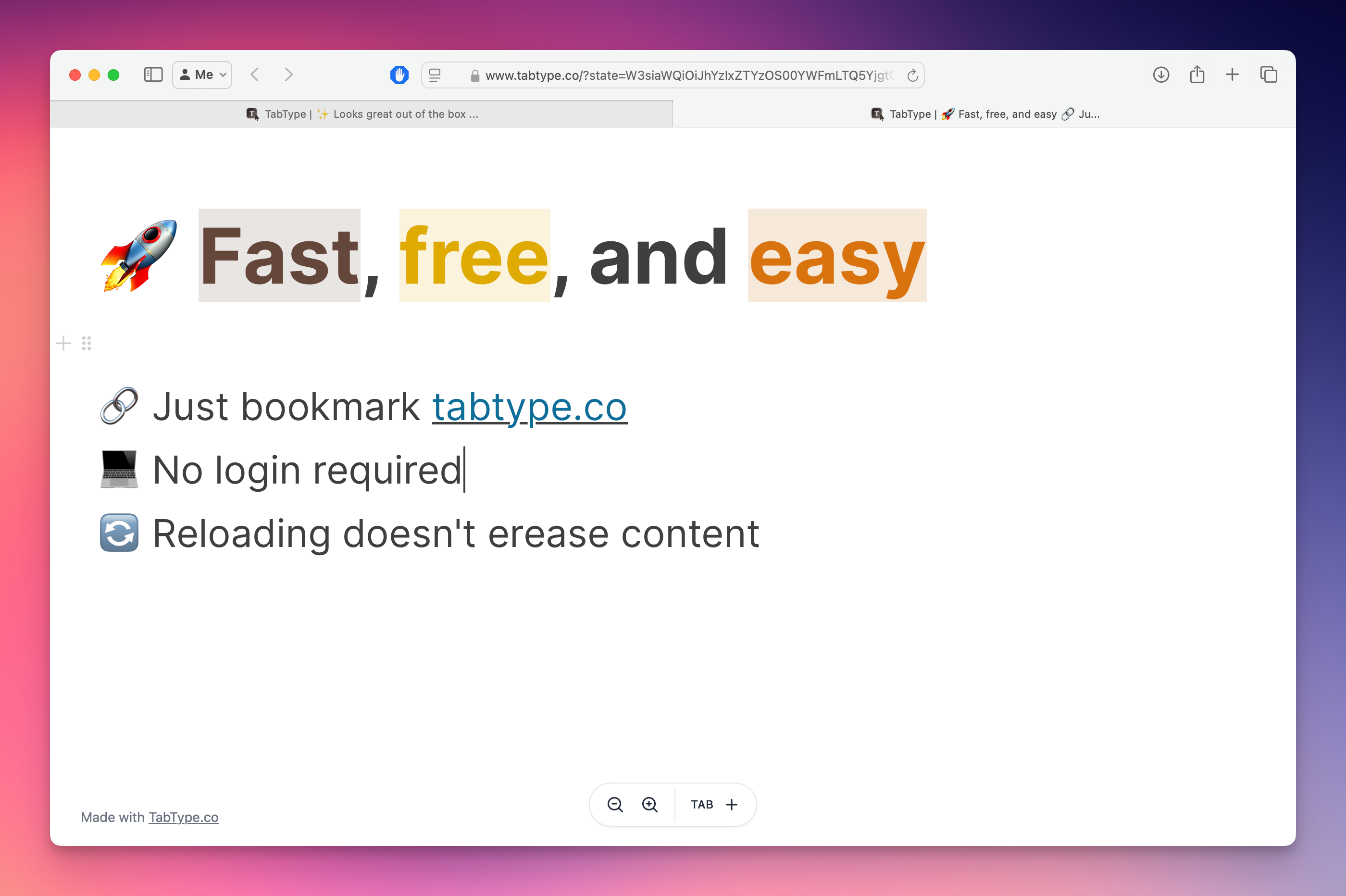 TabType media 3