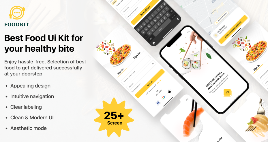 Media Foodbit - Bộ Ứng dụng đặt hàng thực phẩm Ứng dụng ui 3