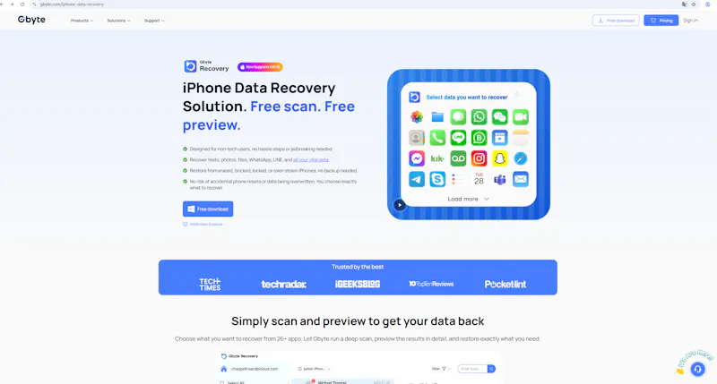 Gbyte Recovery screenshot 1