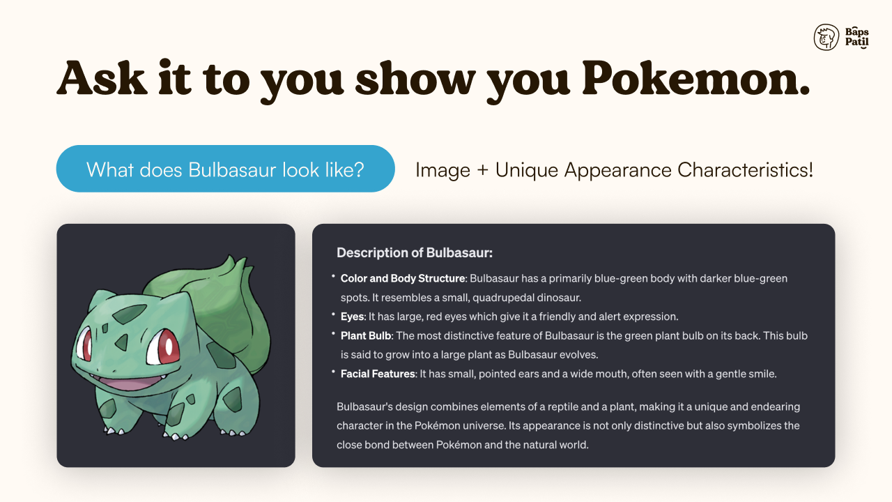 PokeGPT: Your personal Pokedex gallery image