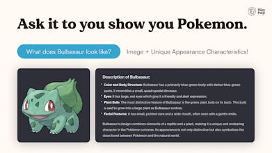 PokeGPT: Your personal Pokedex gallery image
