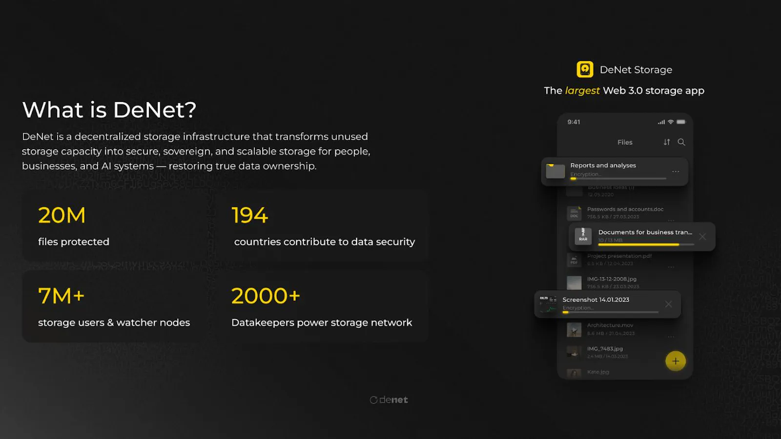 DeNet screenshot 2
