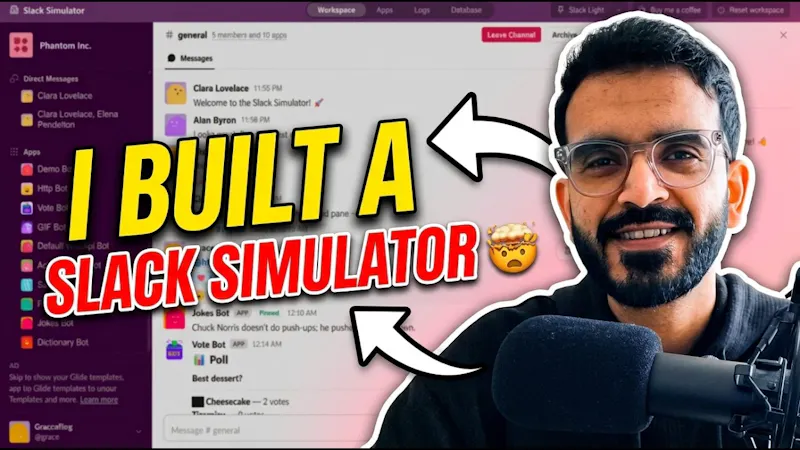 Slack Simulator screenshot 1 (video preview)