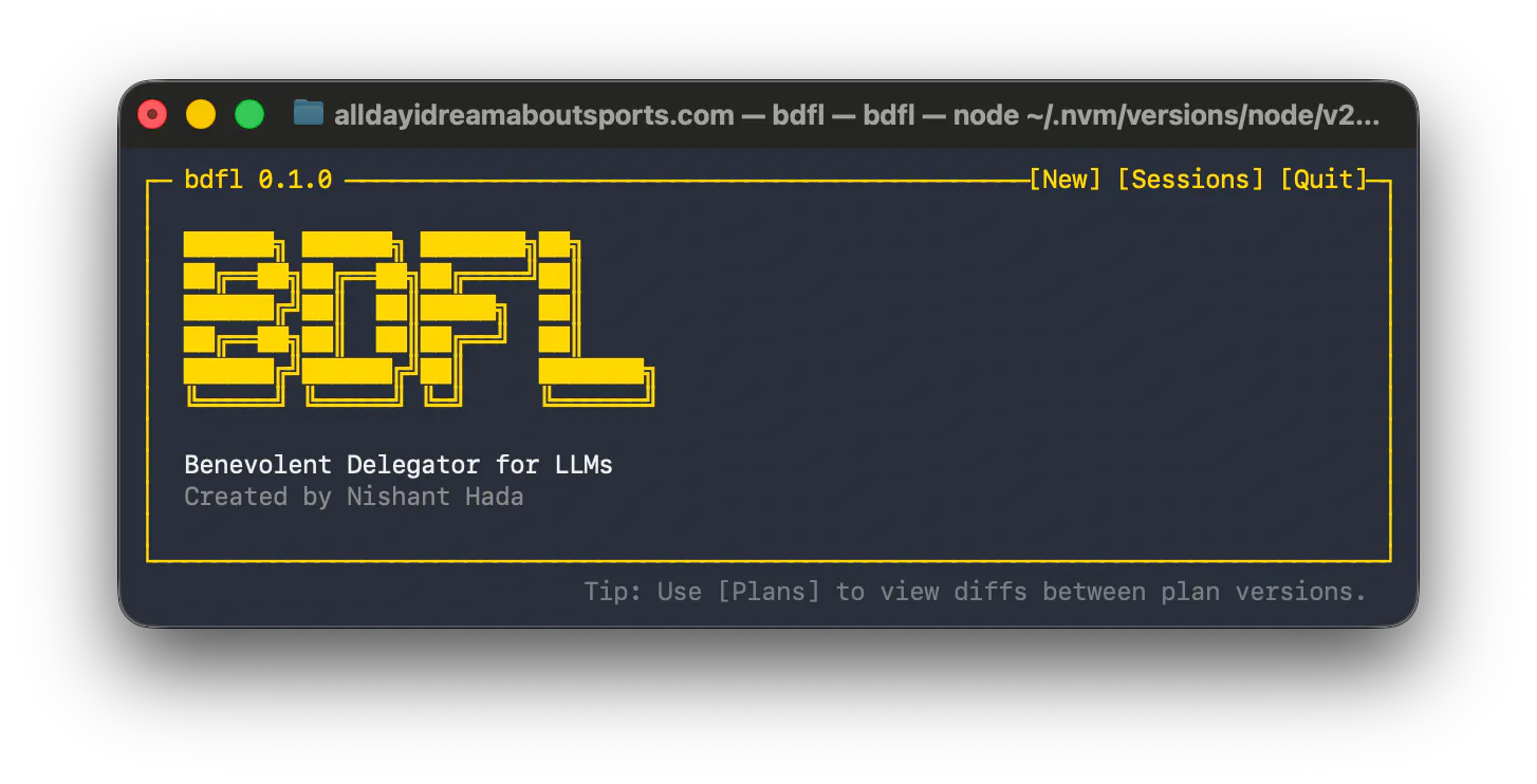 BDFL - Benevolent Delegator for LLMs gallery image