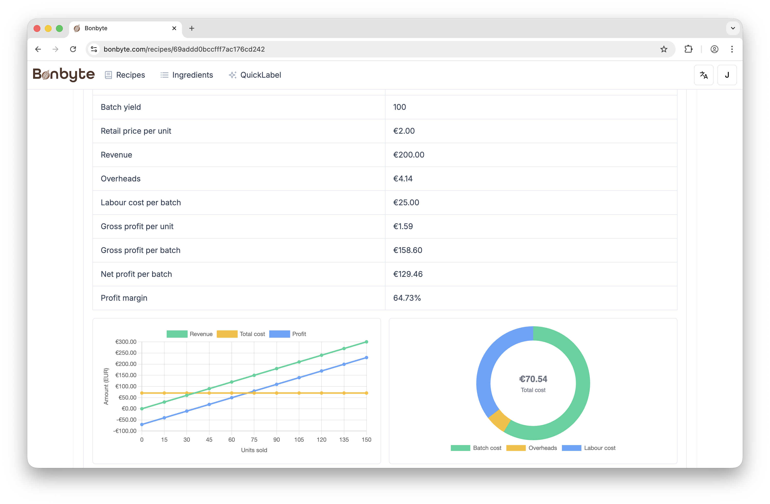Bonbyte - Screenshot 2 showing product features and functionality