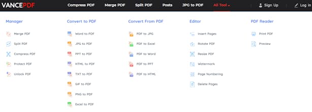 VancePDF PDF to Word gallery image