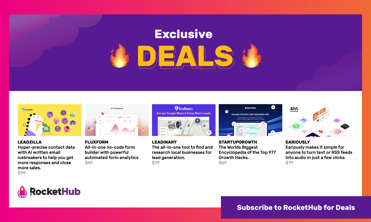 Rockethub - Rockethub is je bron voor geweldige levenslange deals media 5