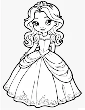 28 Princess Coloring Pages for Kids. gallery image