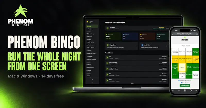 Music bingo nights, run from one app screenshot 1