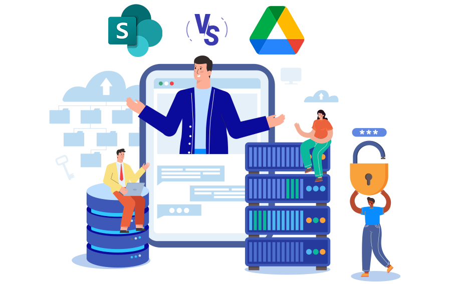 SharePoint gegen Google Drive Medien 2