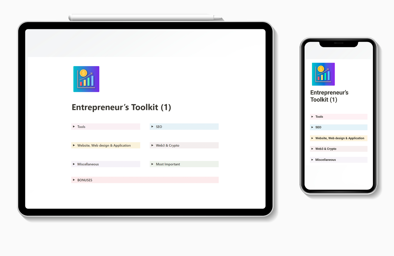 Entrepreneur's Toolkit