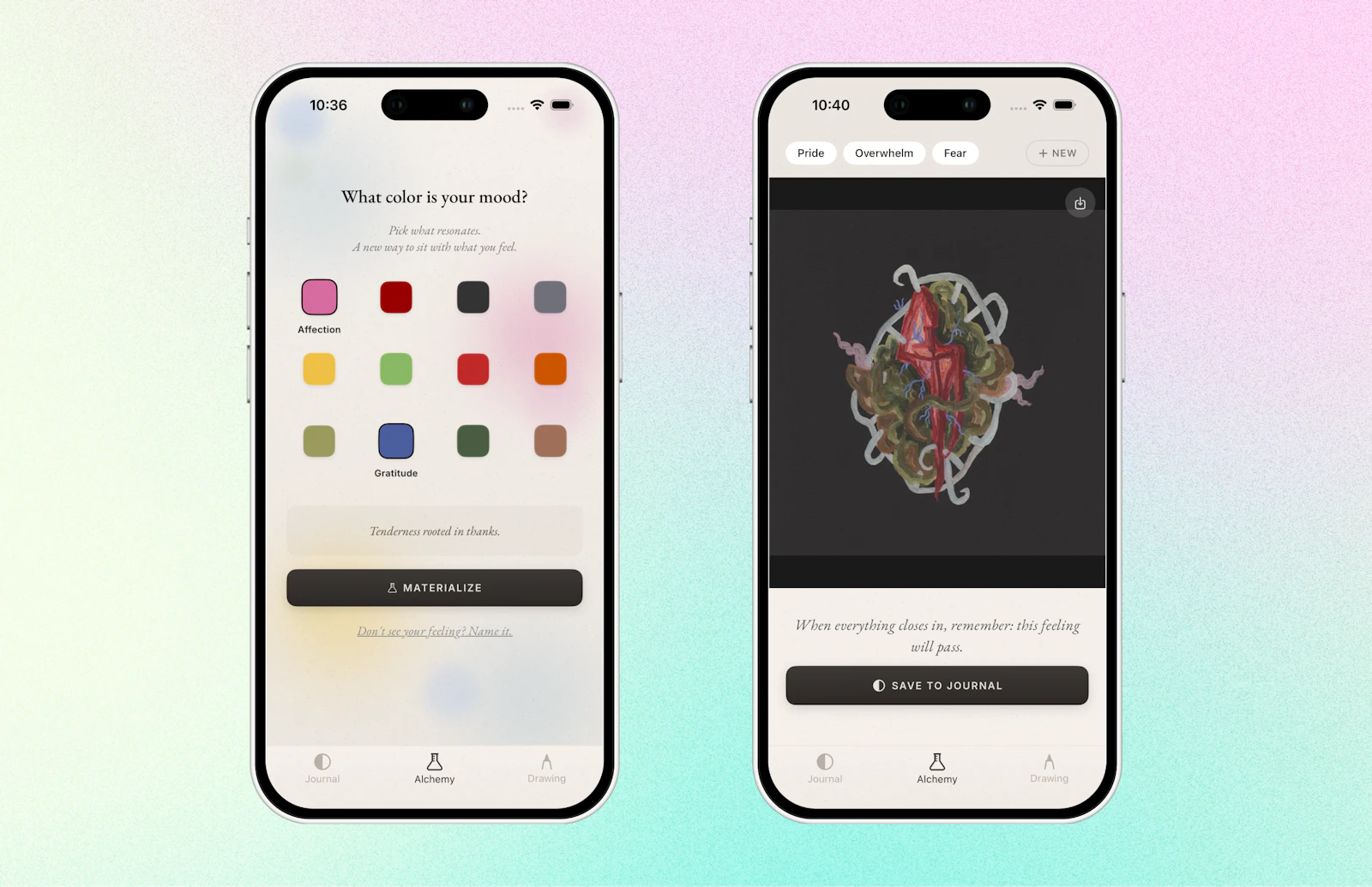 Inner Plates - Mood journal screenshot 1