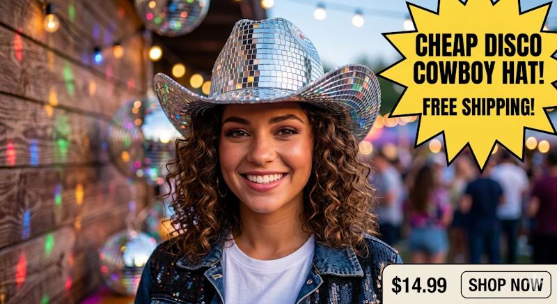 Sparkle in StyleCheap Disco Cowboy Hat screenshot 1