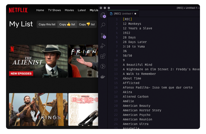 Netflix List Exporter gallery image