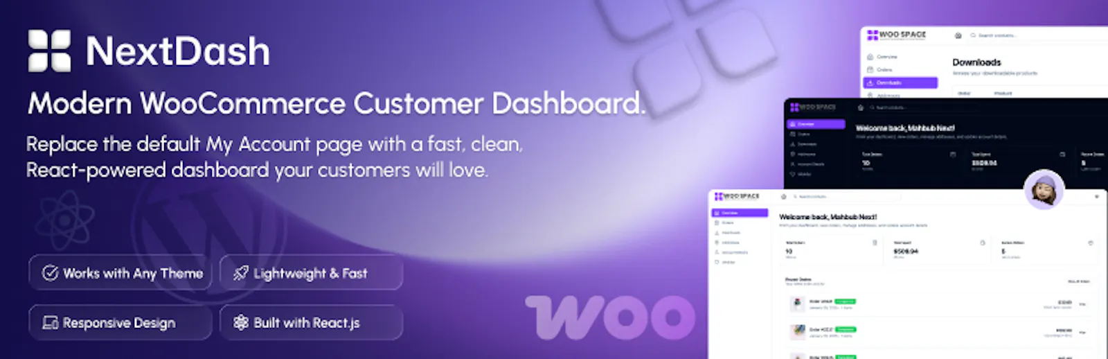 NextDash – Modern Customer Dashboard screenshot 3