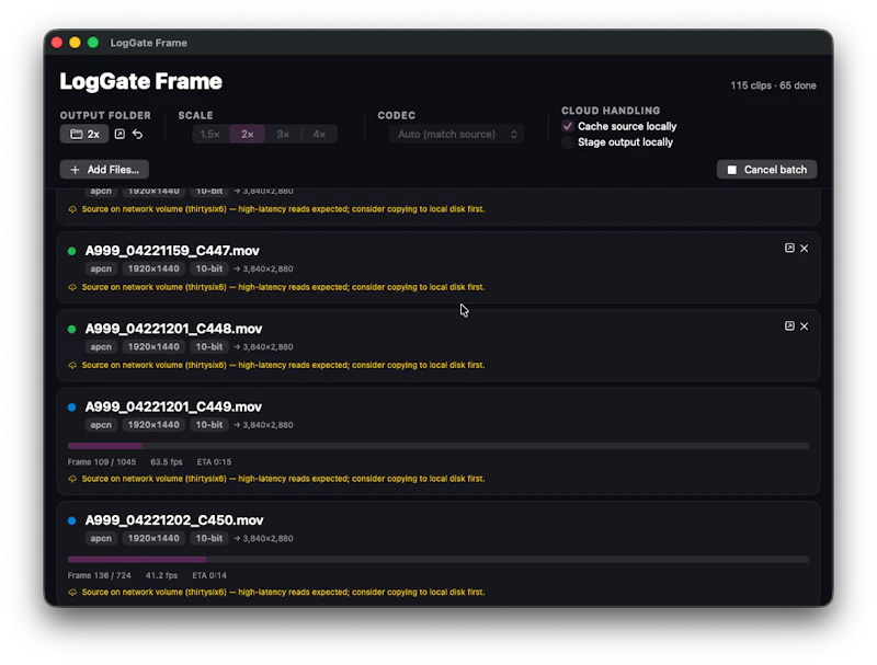 LogGate Frame screenshot 1