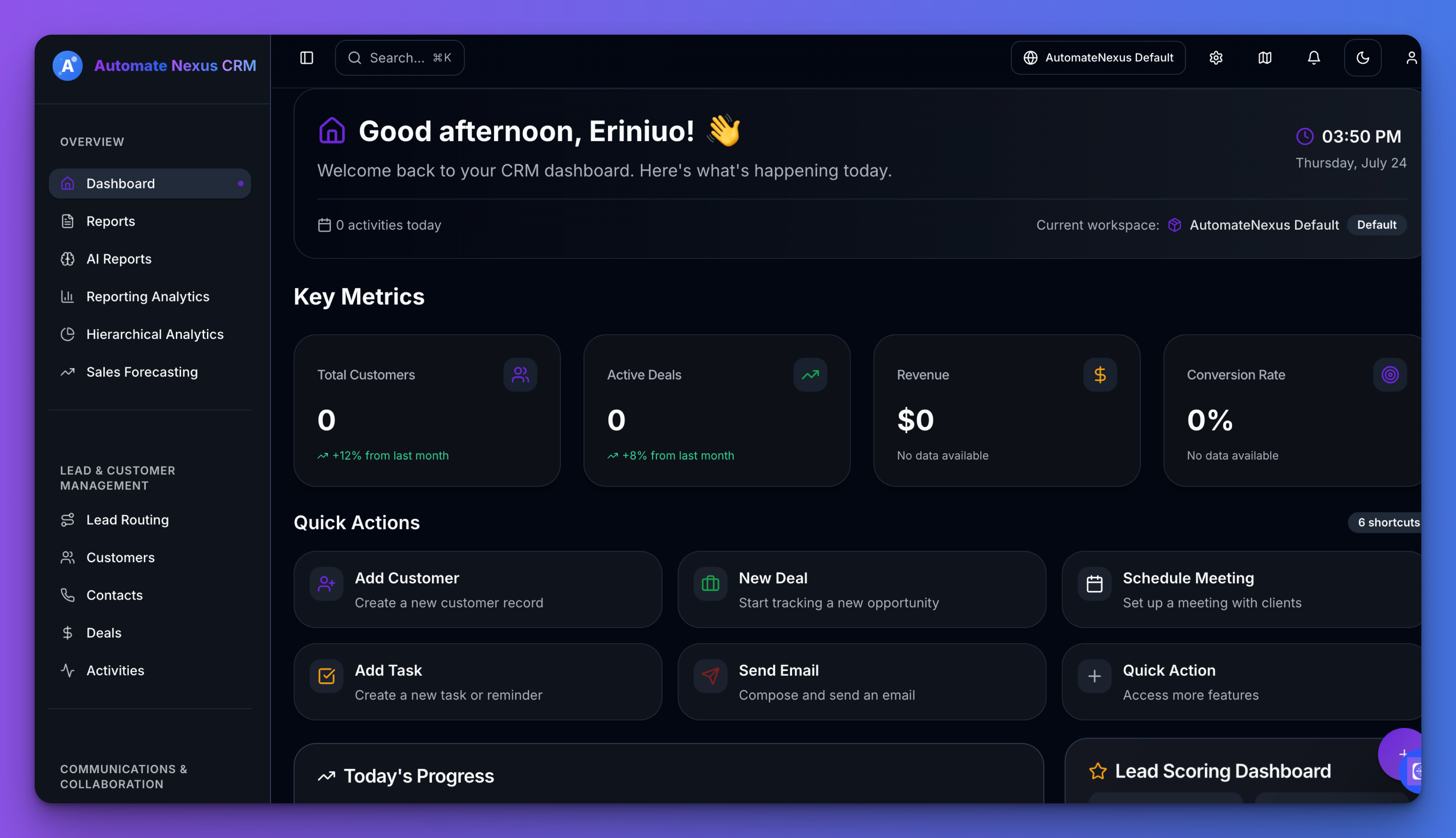 AutomateNexus CRM gallery image