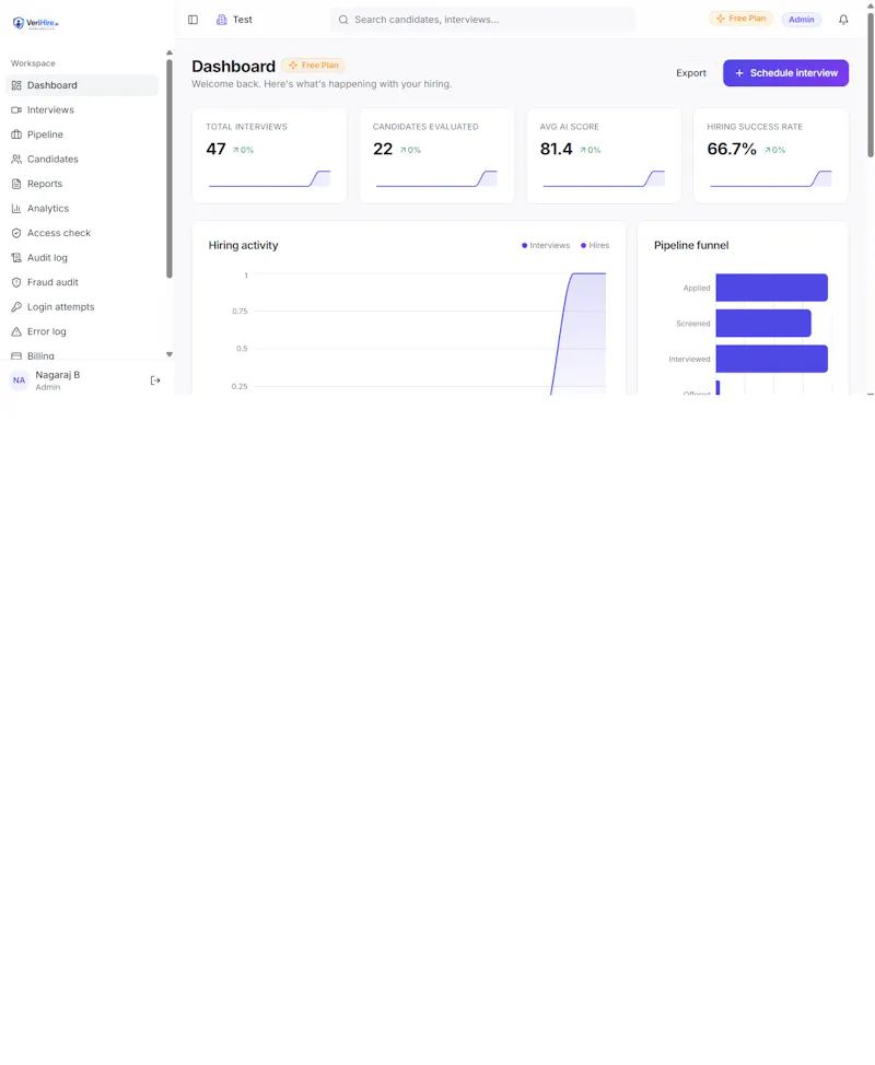 VeriHire screenshot 1