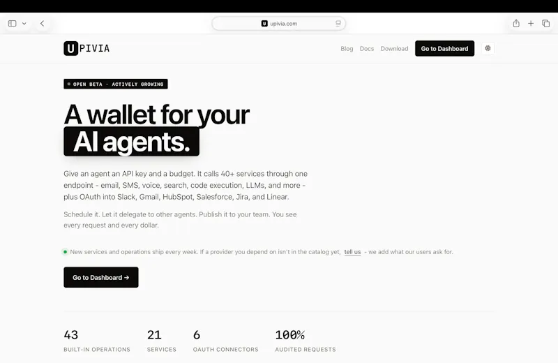 Upivia screenshot 2