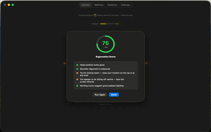 PostureLens AI screenshot 1