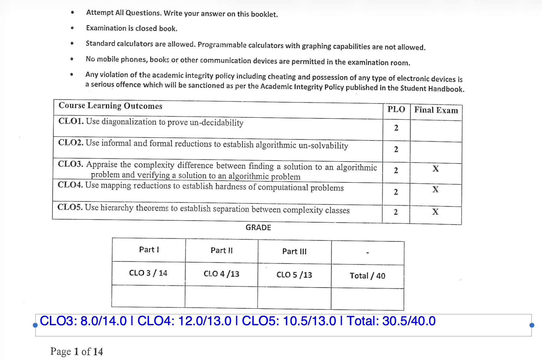 XAM Grader - Screenshot 3 showing product features and functionality